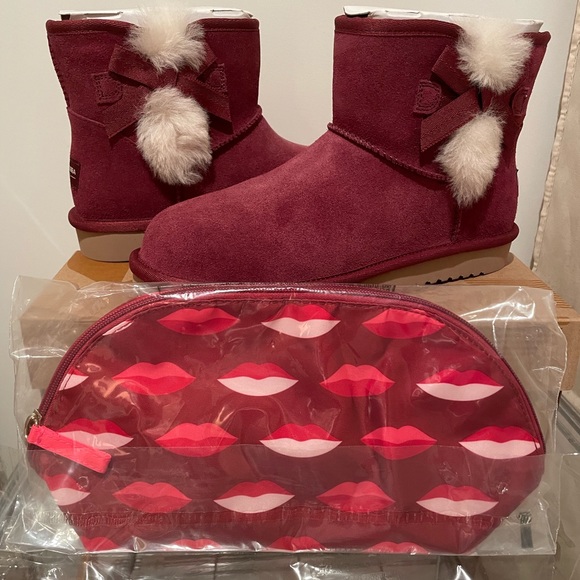 Ugg Mini Short winter Boot Women 7 New!!! + Free Gift - Picture 7 of 7